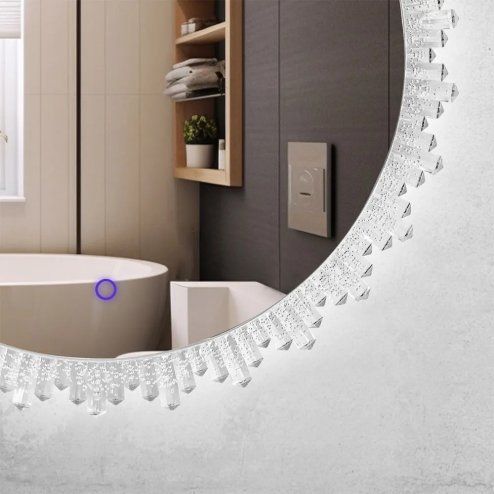 MIRROR REA LED BL807 60CM WHITE