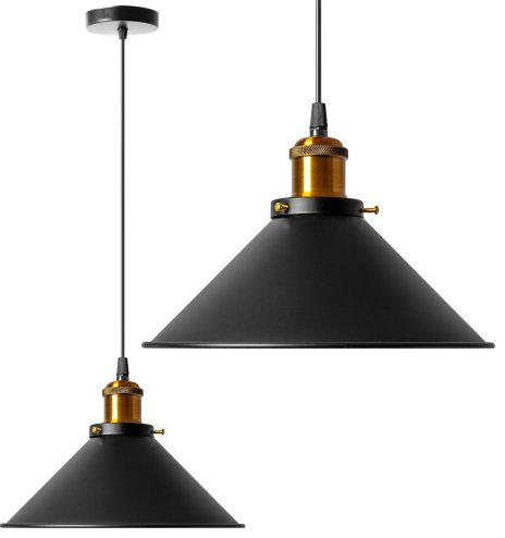 Lamp PORTO BLACK 26x10x15,5cm