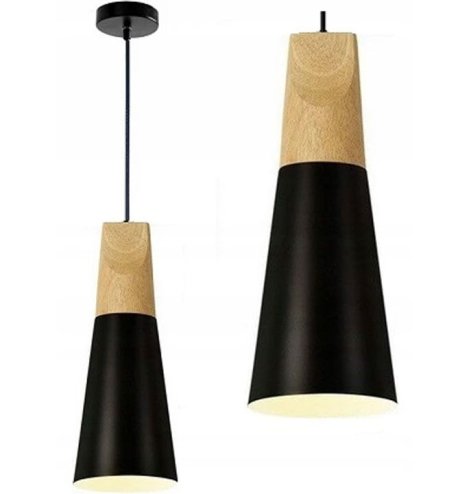 Pendant Lamp TOOLIGHT APP057-1CP SCANDI B Black/ 14,5x26 cm E27