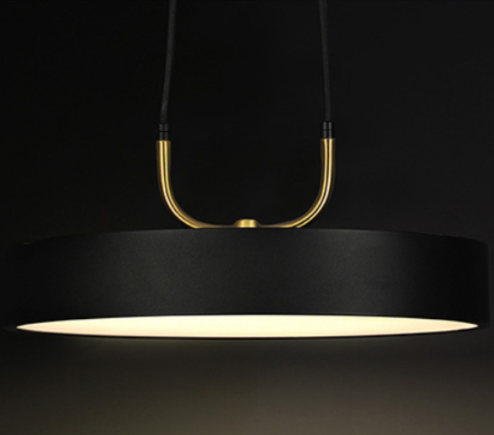 LAMP APP947-1CP ROUND BLACK 30cm
