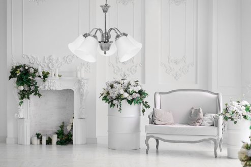 Pendant Lamp TOOLIGHT APP960-5CP Vintage Chrome 5-light points E27 54x36cm