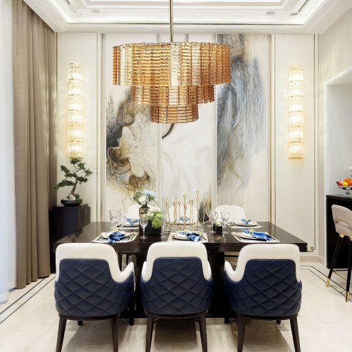 CEILING LAMP CHANDELIER TOOLIGHT APP1677-8CP BROWN