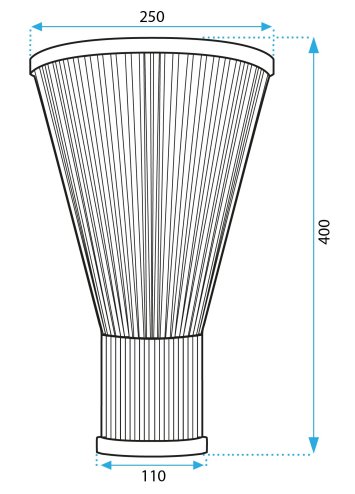 Wall Light Toolight APP1272-1W E27 brown