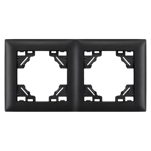 Toolight Double Socket Frame Oste Jnh014-2f Black Image