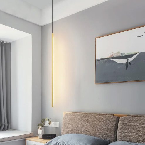 Pendant LED Lamp TOOLIGHT APP1414-C Gold 100cm