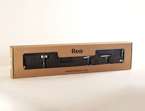 Set Of Bathroom Hangers Rea Ari Brush Nickel