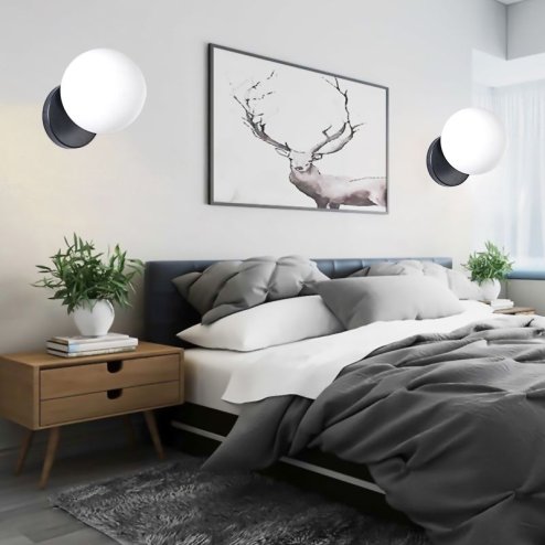Wall Light Toolight APP949-1W E27 black
