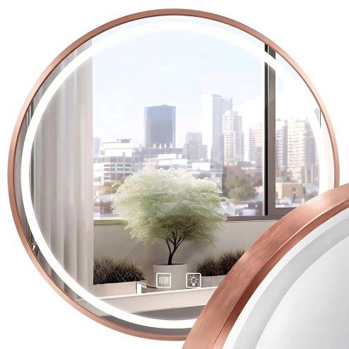 Mirror LED 90cm MMJ BRUSH COPPER