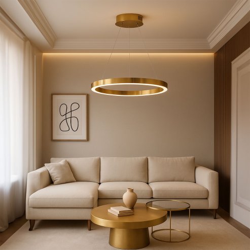 LED PENDANT LAMP TOOLIGHT LHJ051-CP1 40 GOLD, BRUSHED GOLD