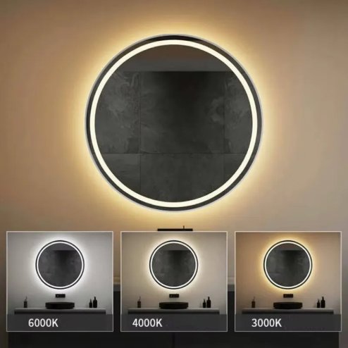 Mirror LED 80cm MMJ BRUSH SILVER