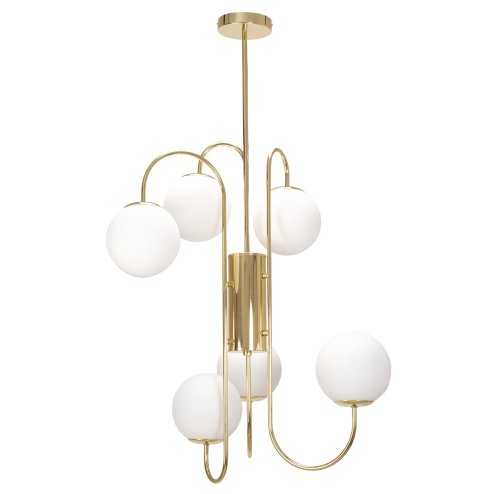 Pendant Lamp TOOLIGHT APP1003-6CP Ball Gold 6-light points G9 69x65x98cm