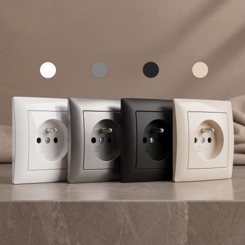 Toolight Double Socket Frame Oste Jnh014-2f White