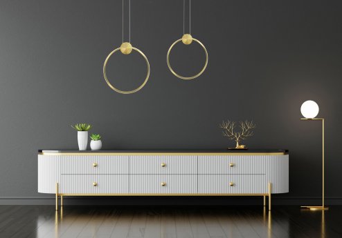 Pendant LED Lamp TOOLIGHT APP1393-CP Gold 30cm