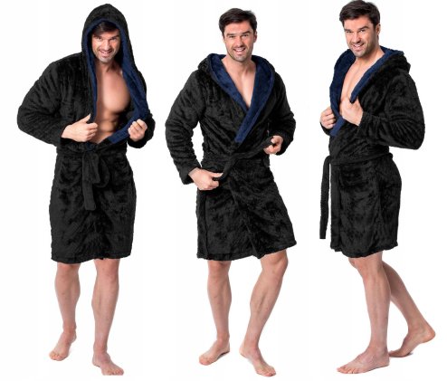 Bathrobe Jordan Black Navy Men L