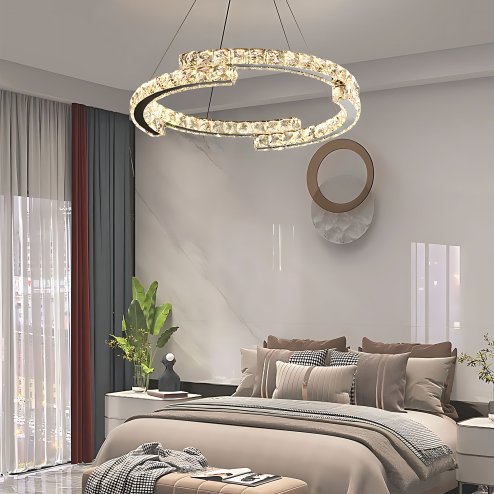 LED HANGING CEILING LAMP TOOLIGHT APP1770-CP CHROME 60CM