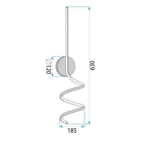 WALL LIGHT TOOLIGHT LHJ061-W BLACK