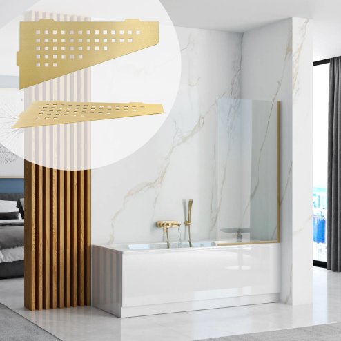 Bathroom Shelf Sf05 Brushed Gold
