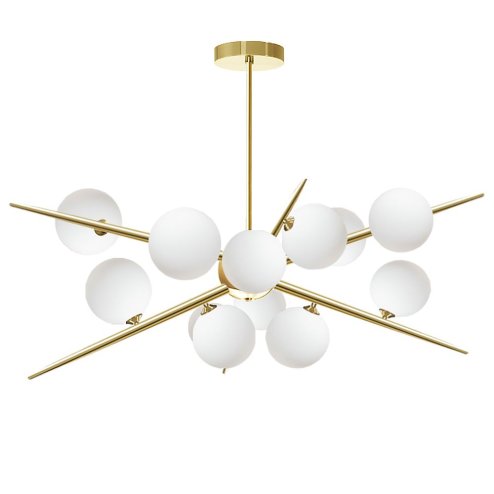 Pendant Lamp TOOLIGHT APP998-12CP Gold 12-light points G9 65x70x90cm