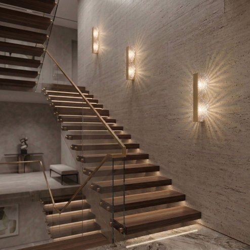 WALL LAMP REA G147-2W GOLD GOLD
