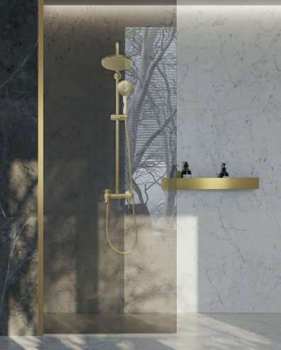 Bathroom Shelf Sf02 60Cm Brushed Gold