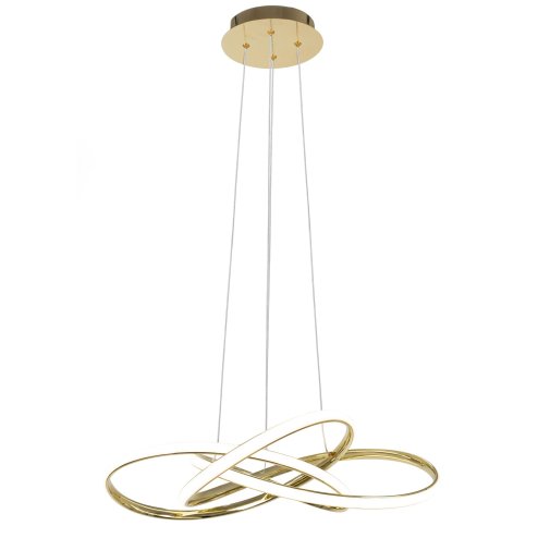 Pendant LED Lamp TOOLIGHT APP815-CP Modern NODE Gold + remote control 1-light point 70 W 60x60x13cm
