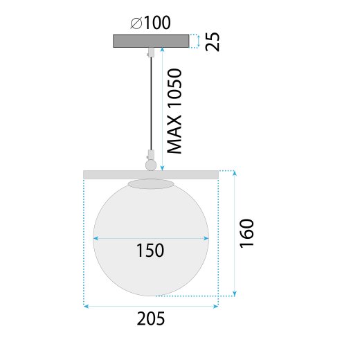 LAMP APP1667-1CP GOLD MAT