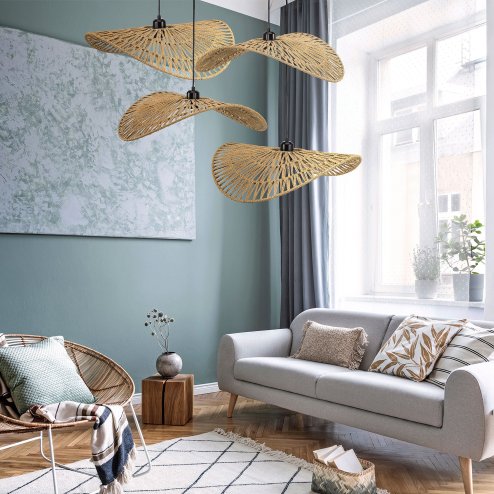 CEILING LAMP CHANDELIER TOOLIGHT BOHO APP1738-1CP 80CM
