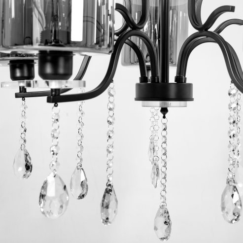 Pendant Lamp TOOLIGHT APP958-5CP Cristal 5-light points E27 65x65x34cm