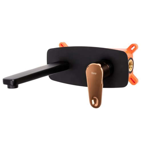 Concealed Basin Faucet REA Mild Black Rose Gold + Box