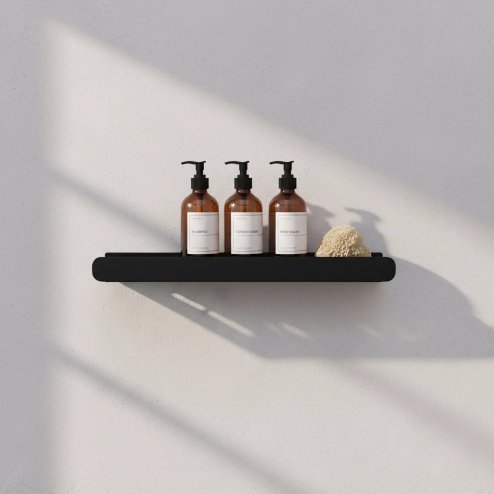 Bathroom Shelf Sf01 45Cm Black Matt