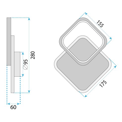 WALL LIGHT TOOLIGHT LHJ080-W WHITE