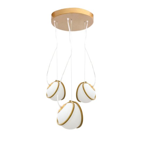 Pendant Lamp TOOLIGHT APP1090-3 CP Gold White 3-light points E14 23x14x16cm