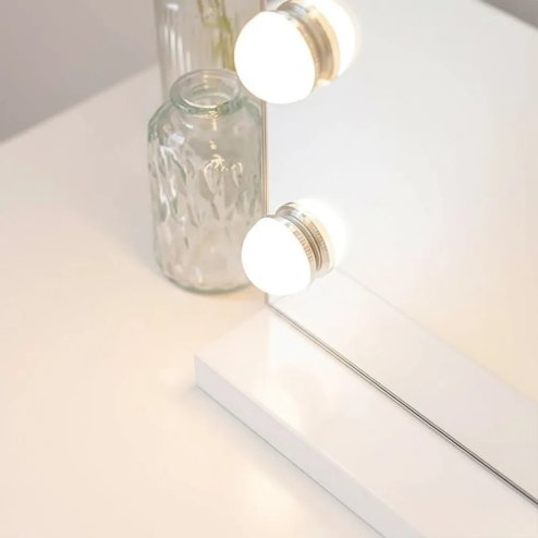 MIRROR REA HOLLYWOOD WHTE 58X45 LED