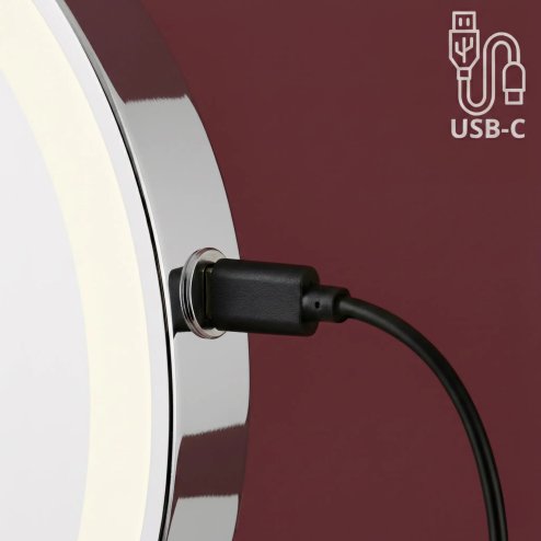 MIRROR REA GLOW CHROME LED