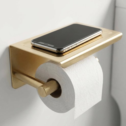 Paper Holder Rea 6613 Modern Brush Gold