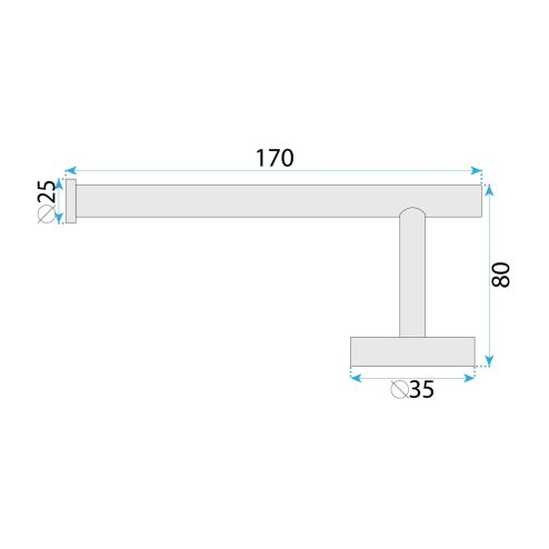 Paper Holder Rea 39105 Ori Titanium