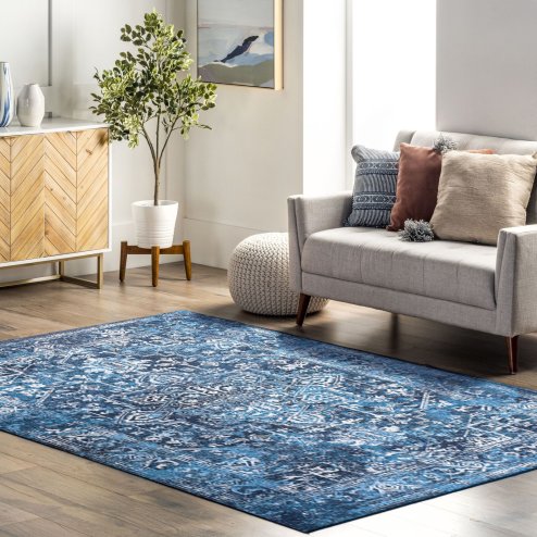 PLUSH DESIGN 3 1.80*2.60 BLUE