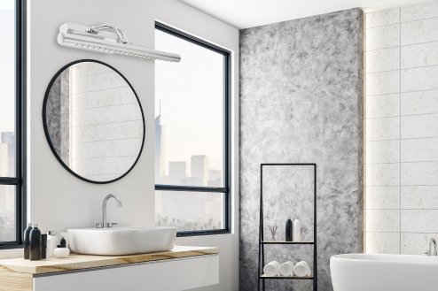 Bathroom Wall LED Light TOOLIGHT APP364-1W Chrome 5W 40cm