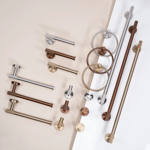 BATHROOM HANGER REA 6606 MODERN BRUSH COPPER