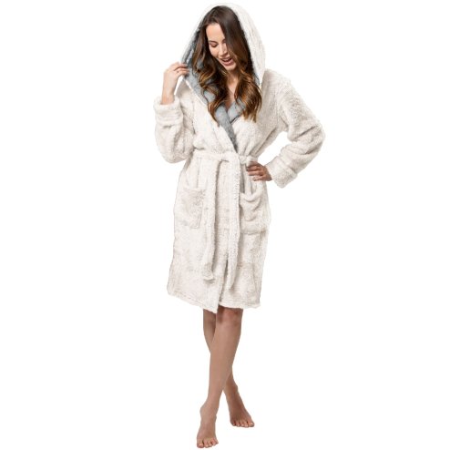 Bathrobe women Jordan Ecru Grey M