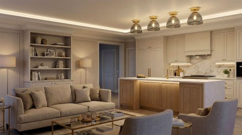 Ceiling Lamp Chandelier TOOLIGHT APP1302-1C Gold E27