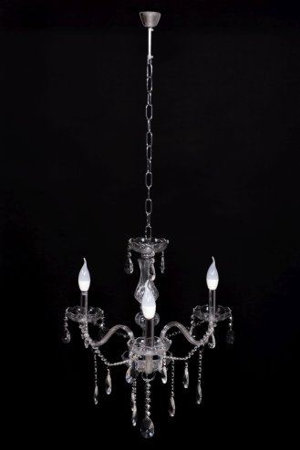 Chandelier Toolight 300752 Crystal Chrome 3-light points E14 60x60x58cm