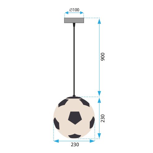 Pendant Lamp TOOLIGHT APP1287-1CP E27