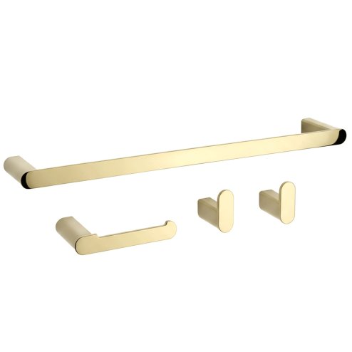 BATHROOM HOOK SET REA MATI GOLD 4 PIECES