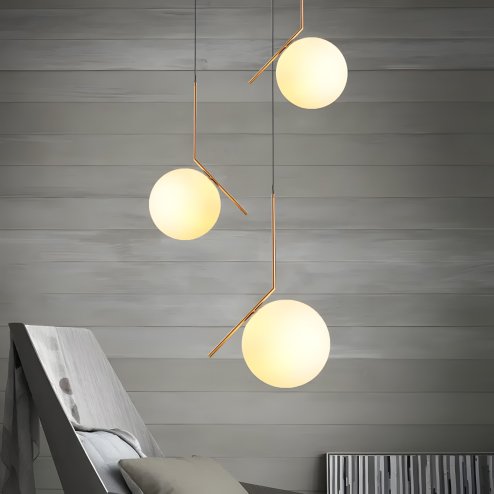 CEILING LAMP CHANDELIER TOOLIGHT G106-1W GOLD WHITE