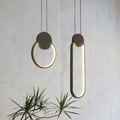 Pendant LED Lamp TOOLIGHT APP851-CP Black Metal Plastic 24W