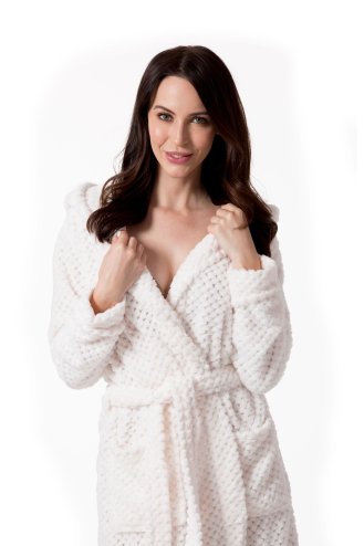 Bathrobe Dressing-gown DIAMOND Ecru S/M