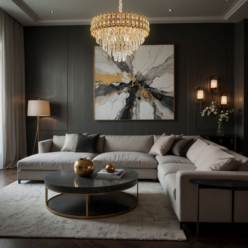 CEILING LAMP CHANDELIER TOOLIGHT G058-CP GOLD