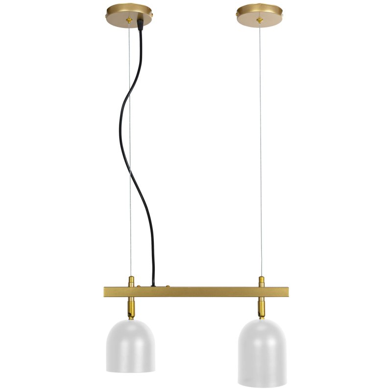 Pendant Lamp TOOLIGHT APP1032-2CP Gold White 2-light points E27 38x10x20-110cm