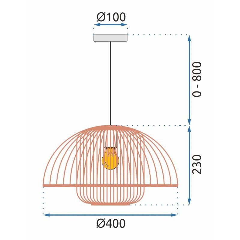 Lamp NATURAL APP888-1CP